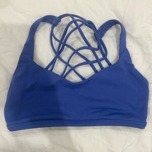 Lululemon 4 Free To Be Wild Bra Black Strappy Back